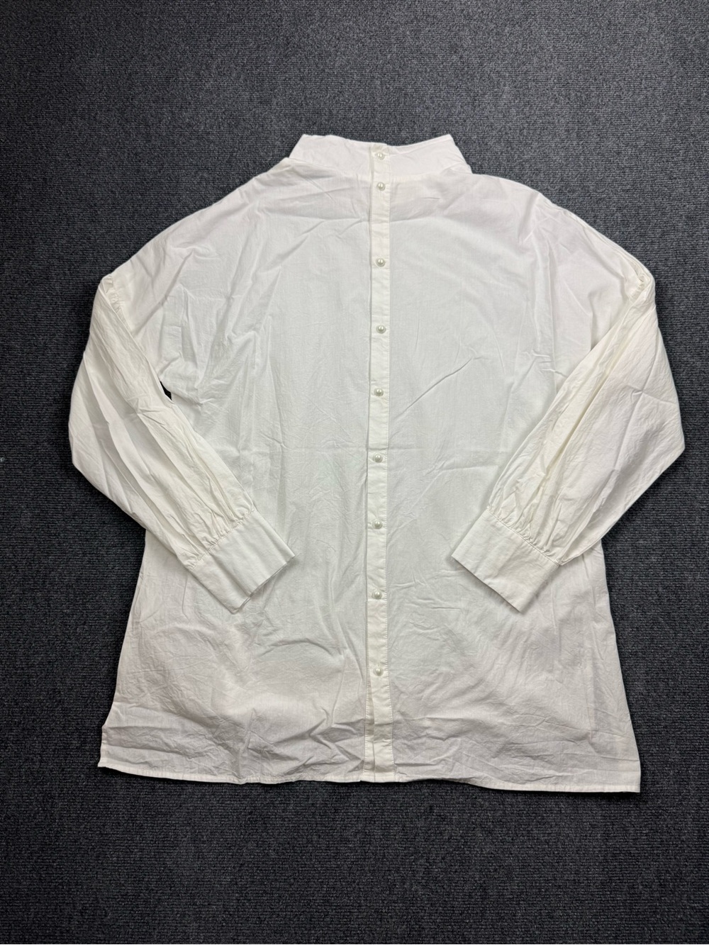 Zanzea White Casual Button-Back Shirt